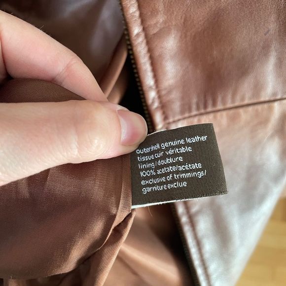 Danier Brown Leather Jacket - Picture 5 of 9
